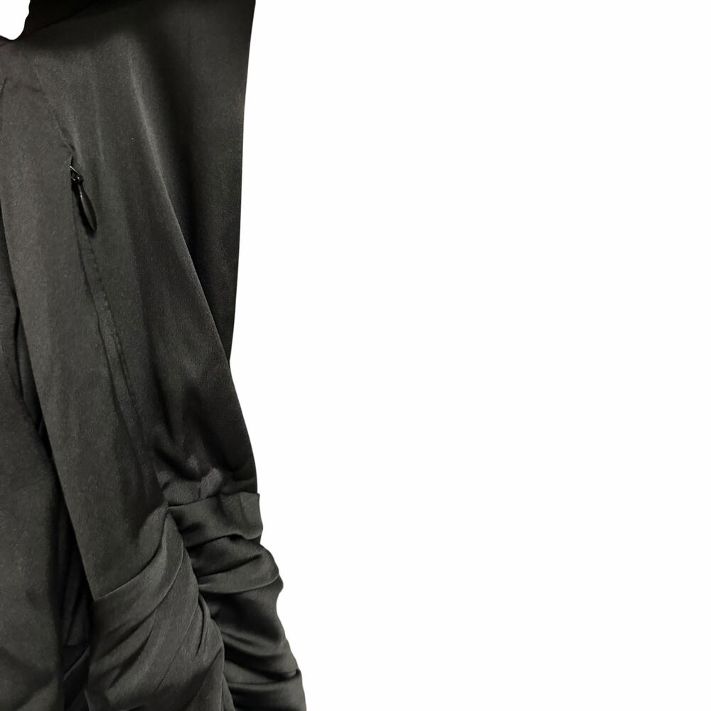 Ronny Kobo Bow Accent Margo Dress Black White Ruched Mini Length Womens Size XS - Picture 5 of 11